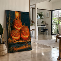 Glowing Jack-o'-Lantern Trio