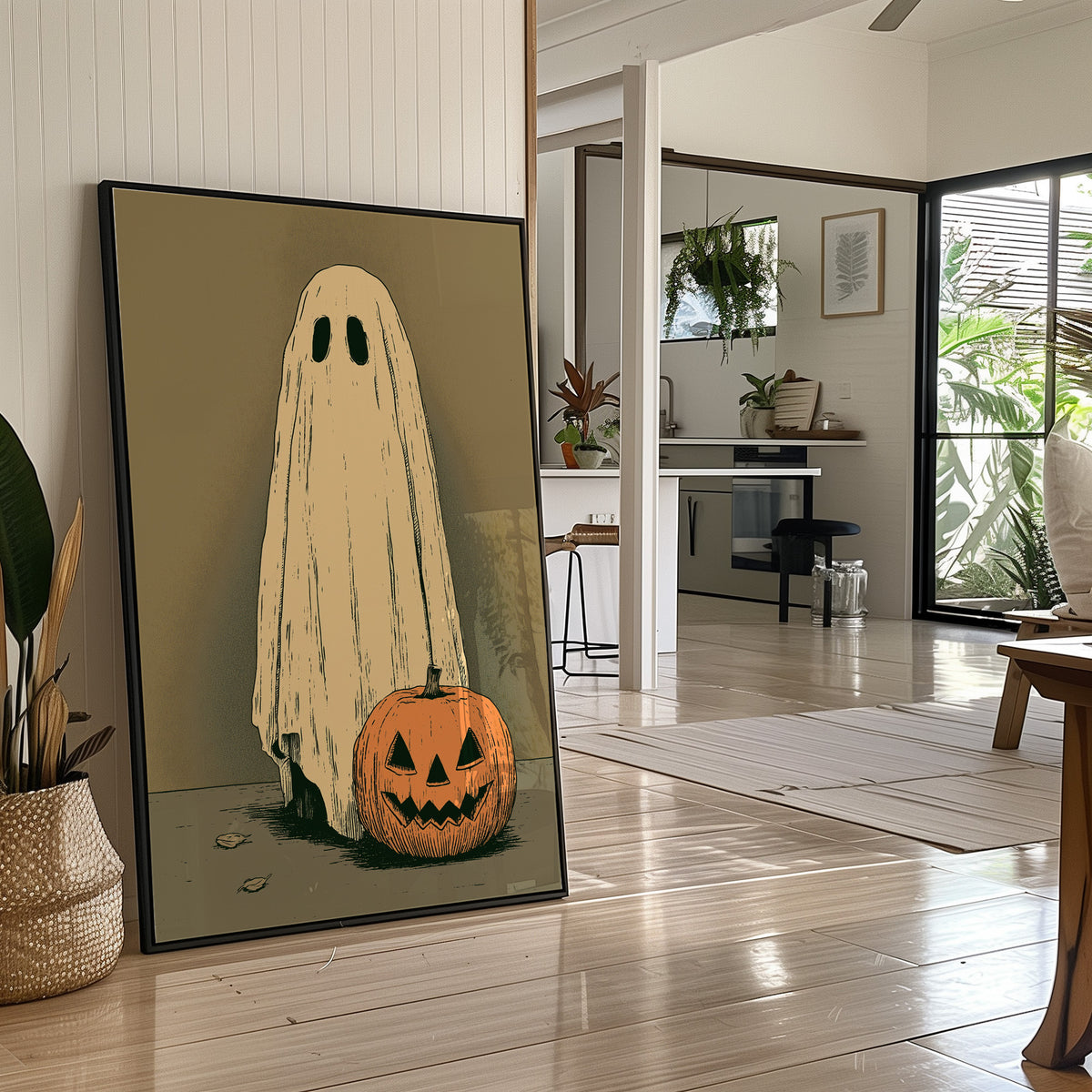 Just a Ghost and His Pumpkin