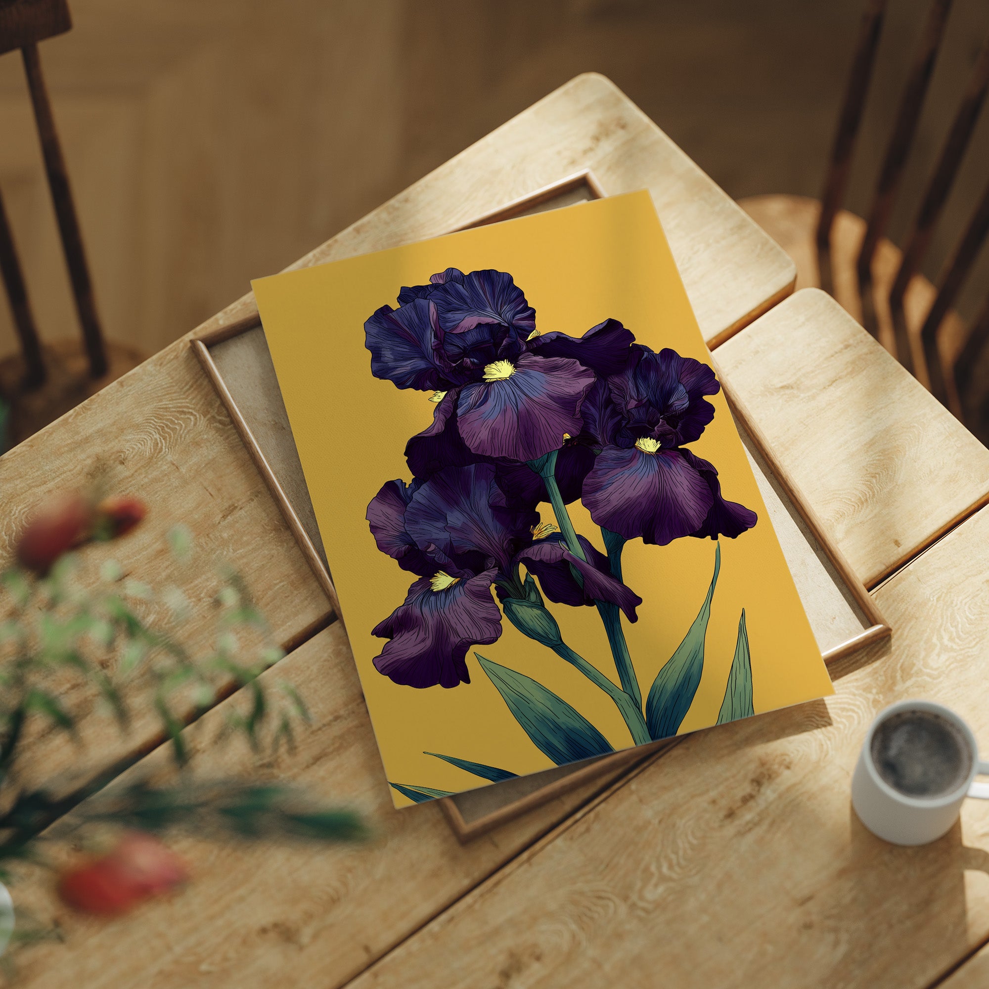 Dark Violet Against The Gold