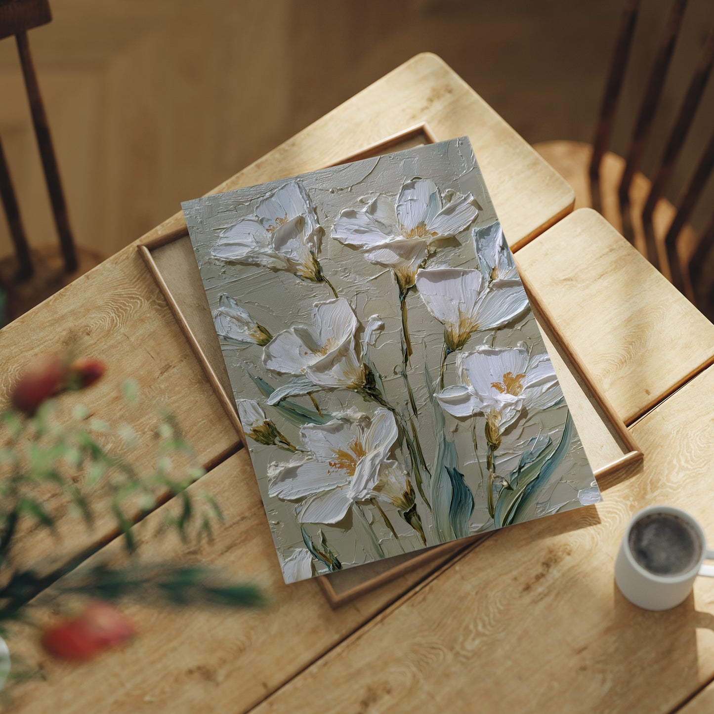 White Flowers Before Noon