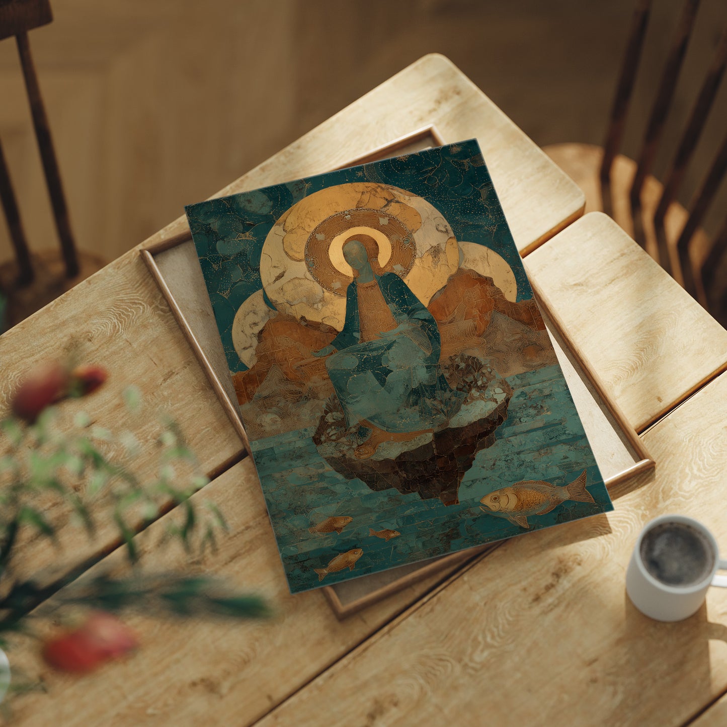 She Sits Between Moon and Sea
