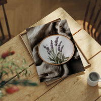 Lavender Stitched on Quiet Cloth