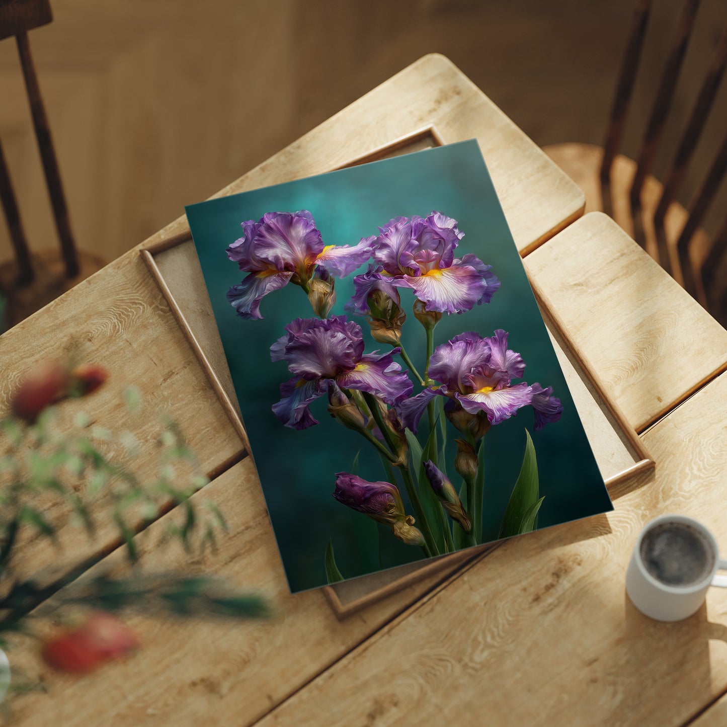 Irises Opening All at Once