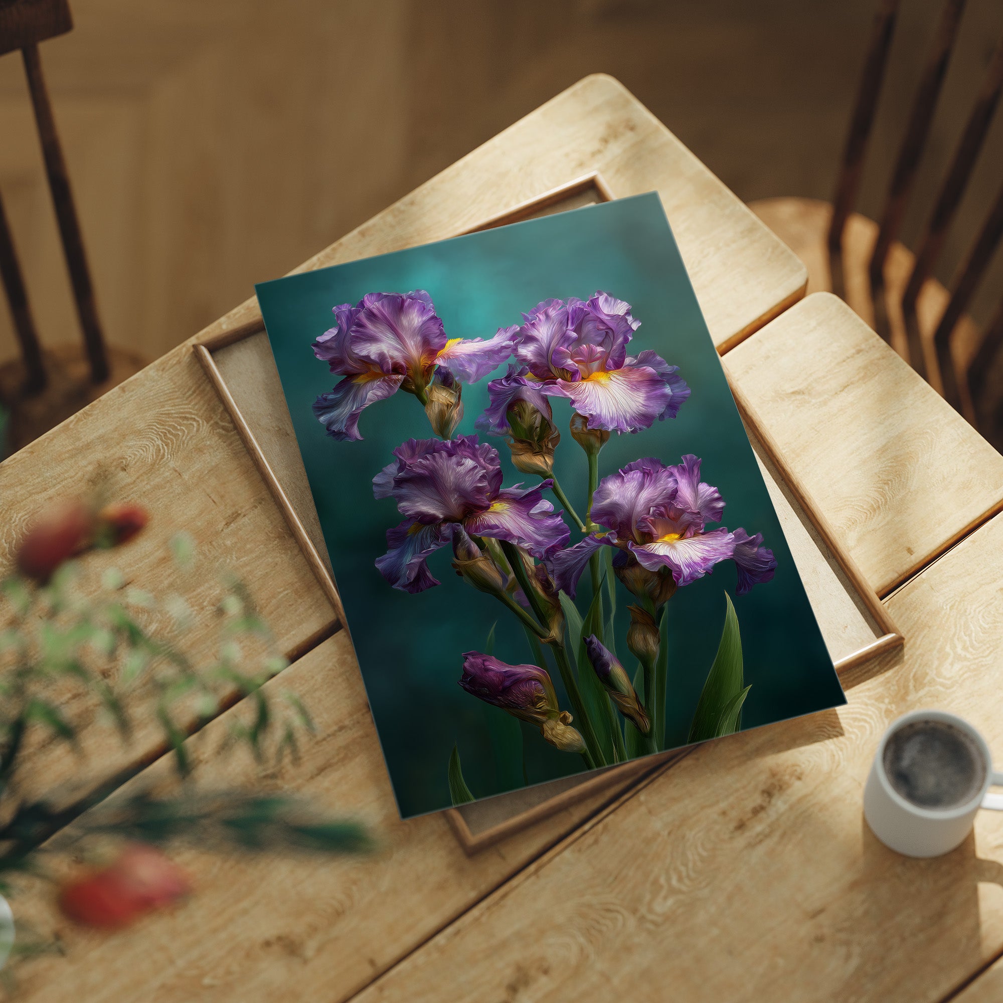 Irises Opening All at Once