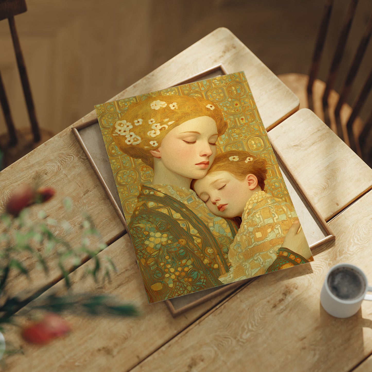 Gold and Quiet, She Holds Her