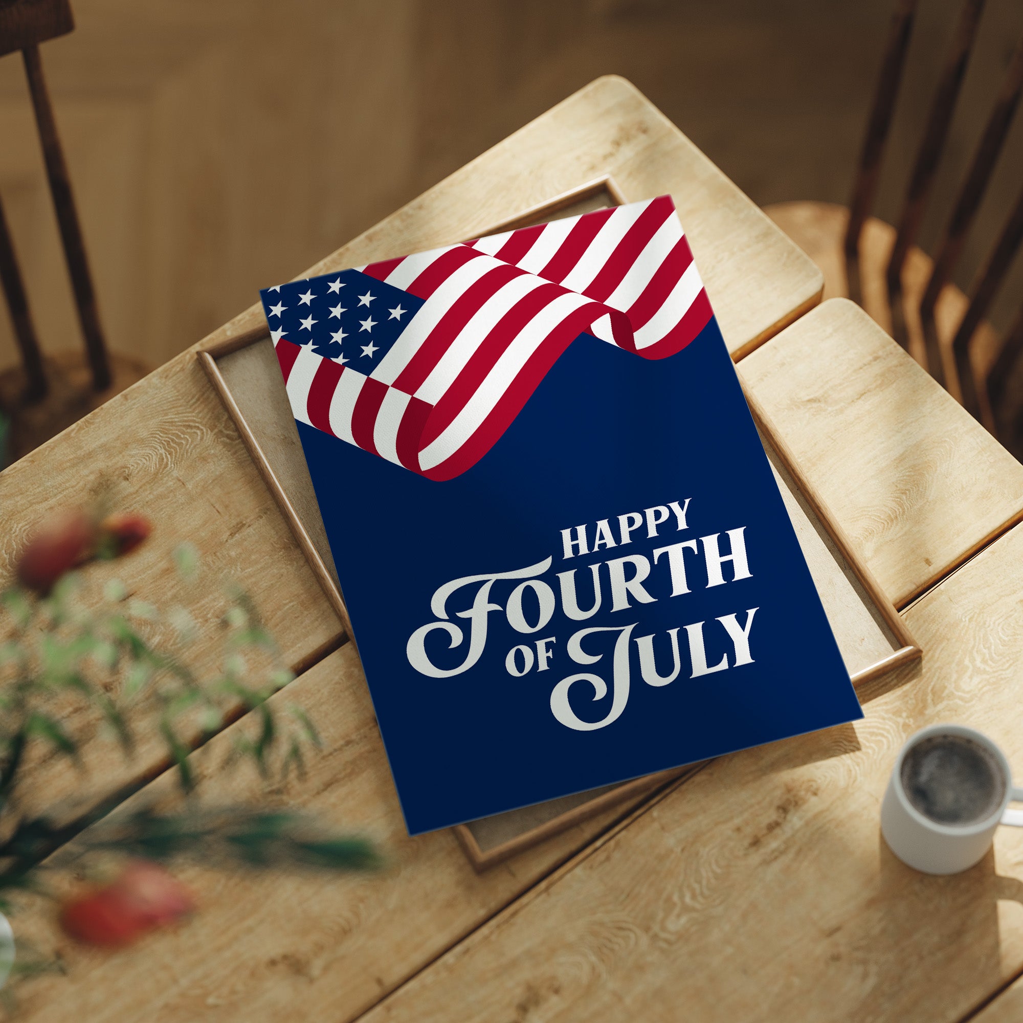 Happy Fourth of July, Flag Flying High