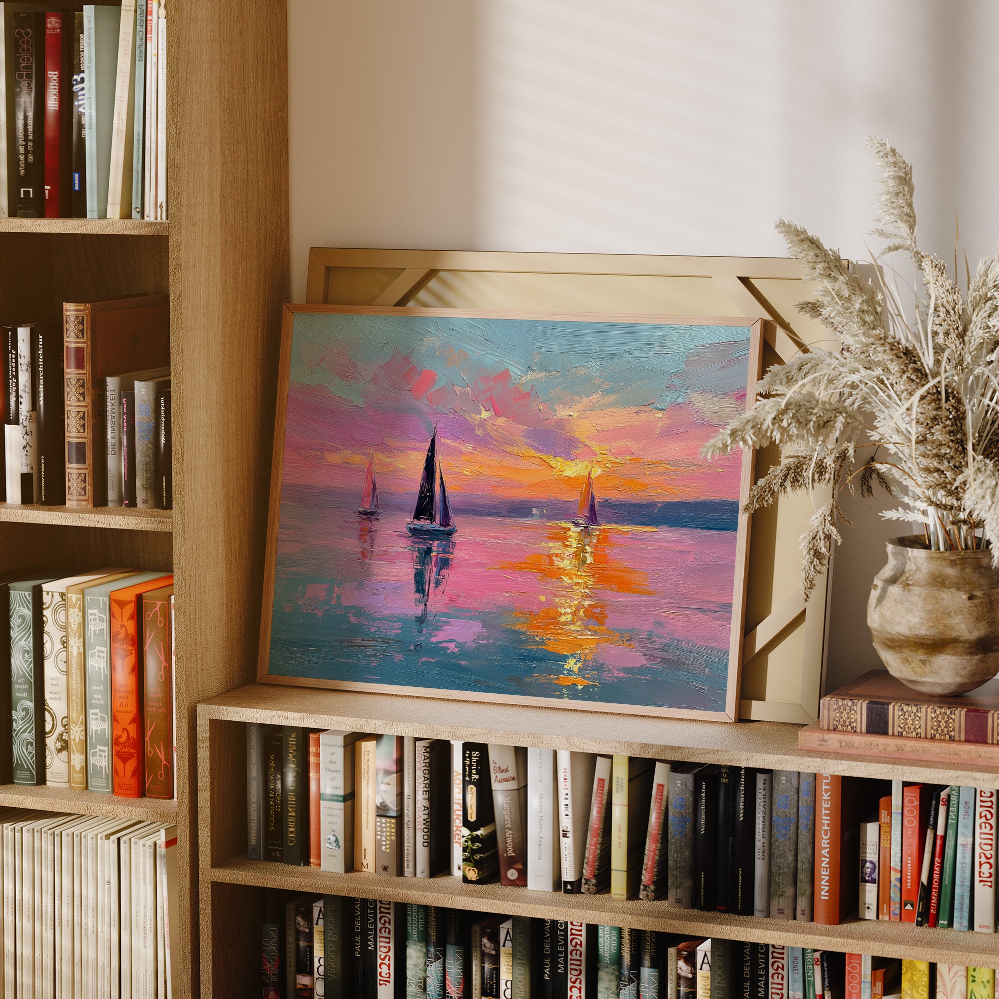 Chasing Gold on a Pink Sea