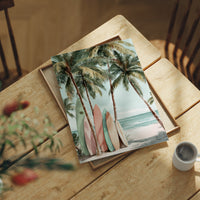 Boards Resting Under Palms