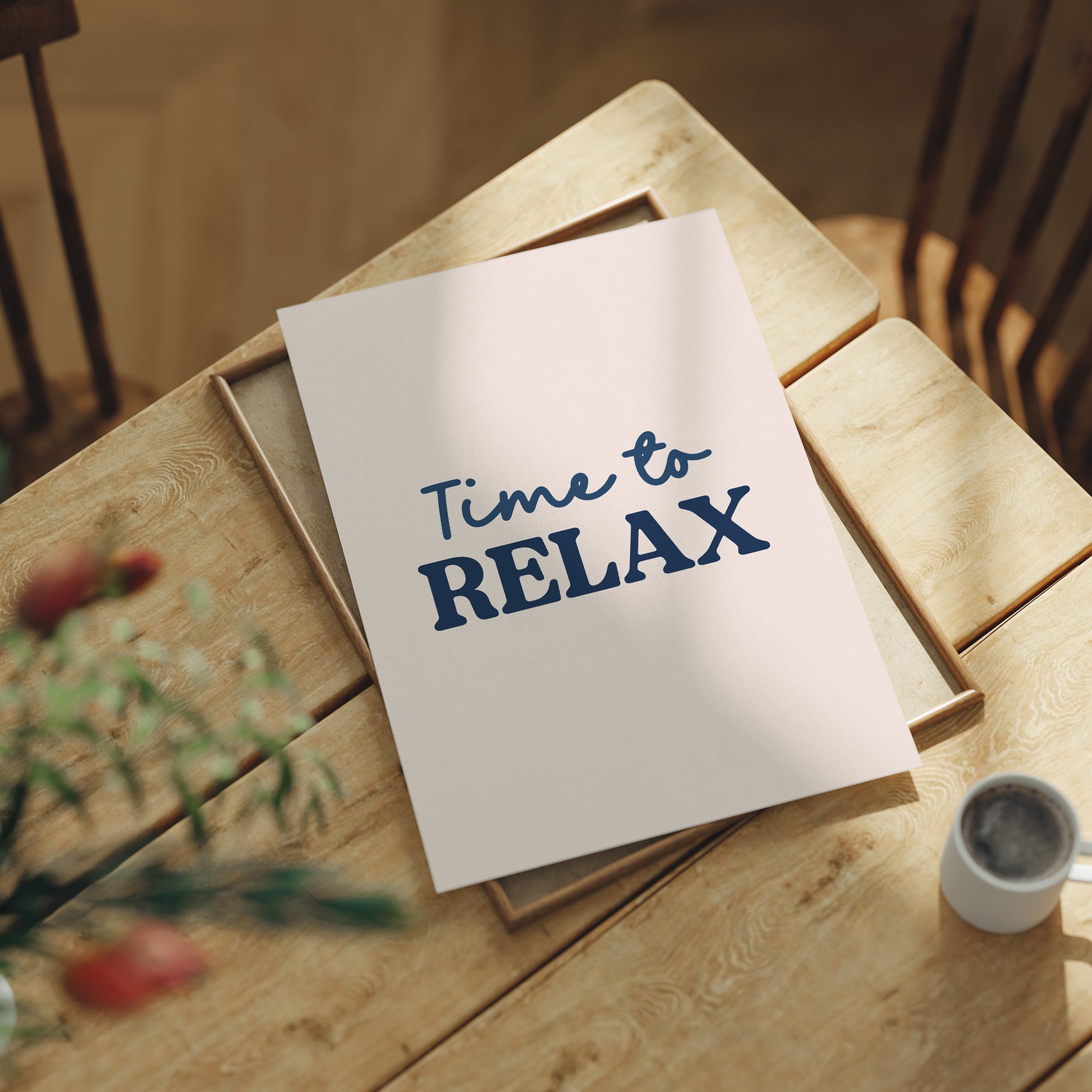 Time to Relax, No Excuses