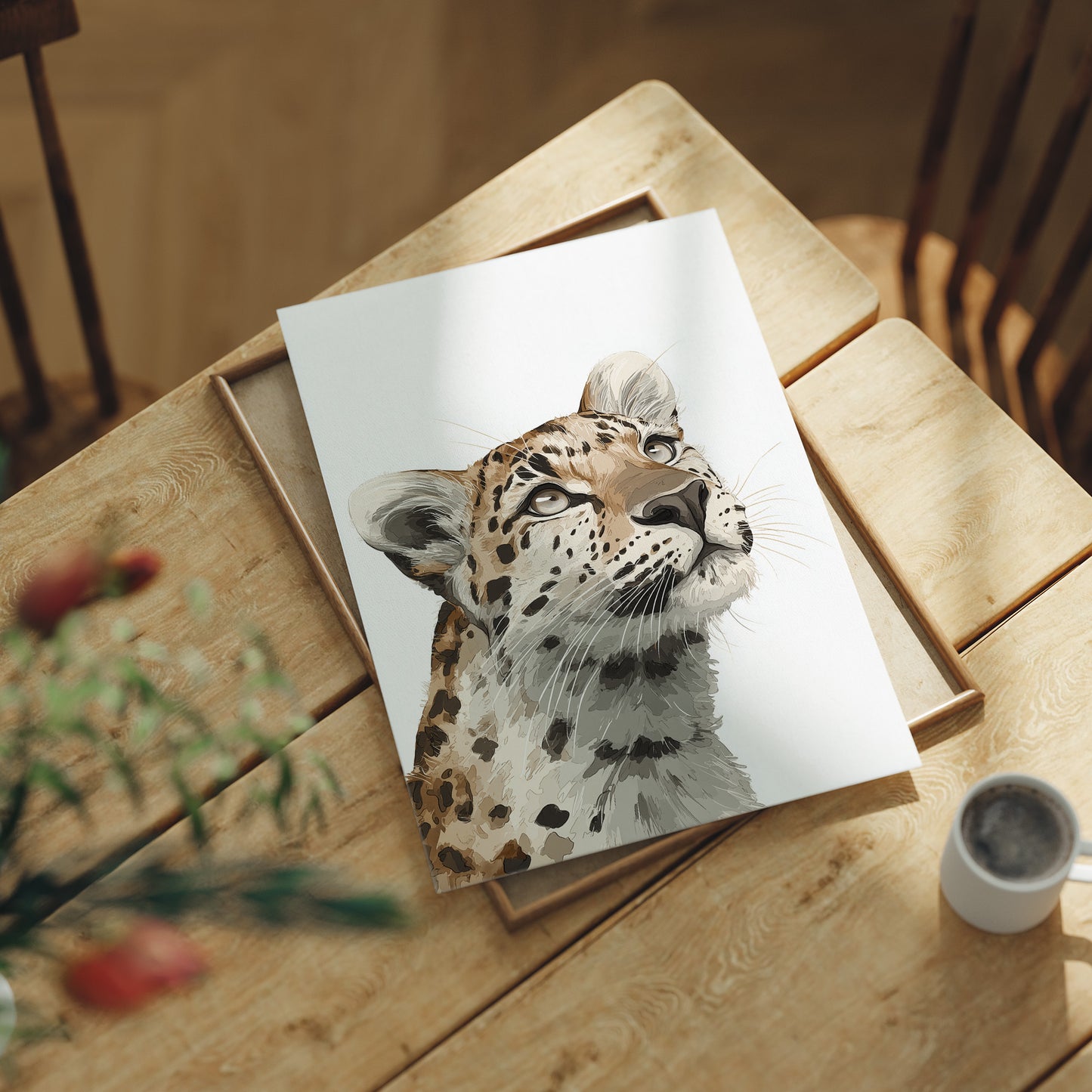 Leopard Looking Skyward