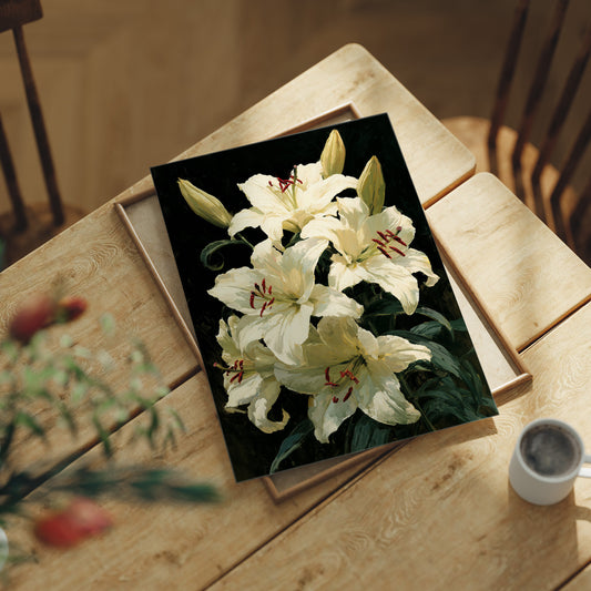 Crimson-Kissed Lilies