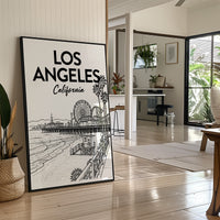 Los Angeles, Pier Line Art