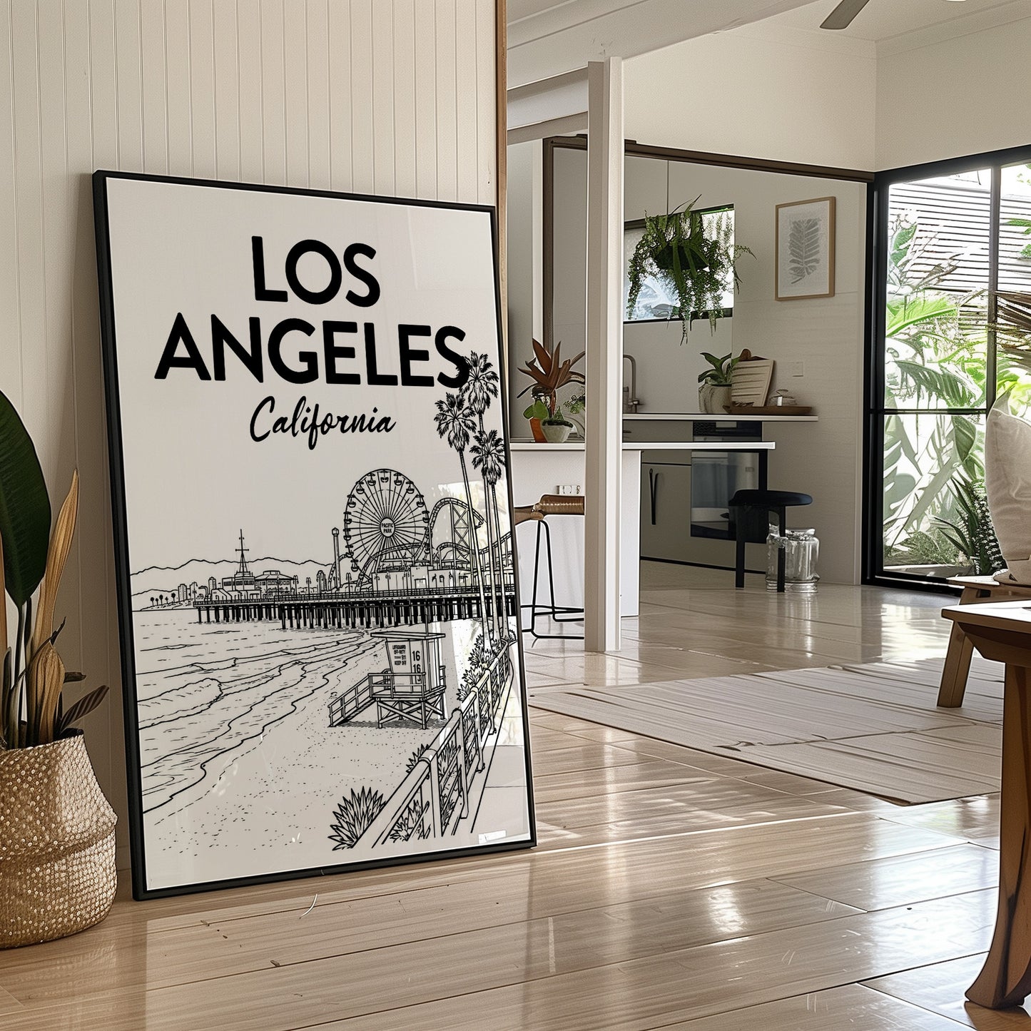 Los Angeles, Pier Line Art