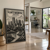 Fort Worth in Woodcut