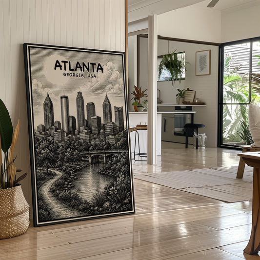 Atlanta in Woodcut