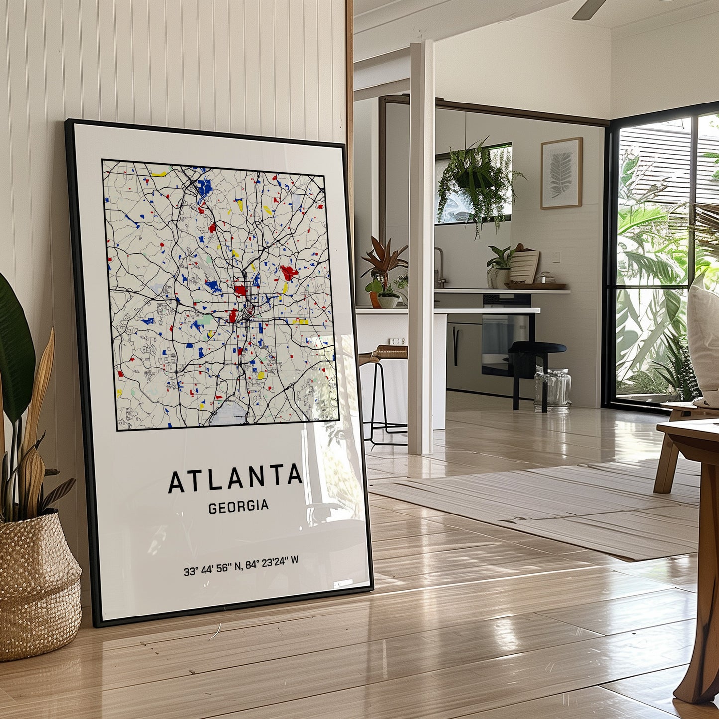Atlanta, Mapped in Primary Colors