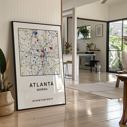Atlanta, Mapped in Primary Colors