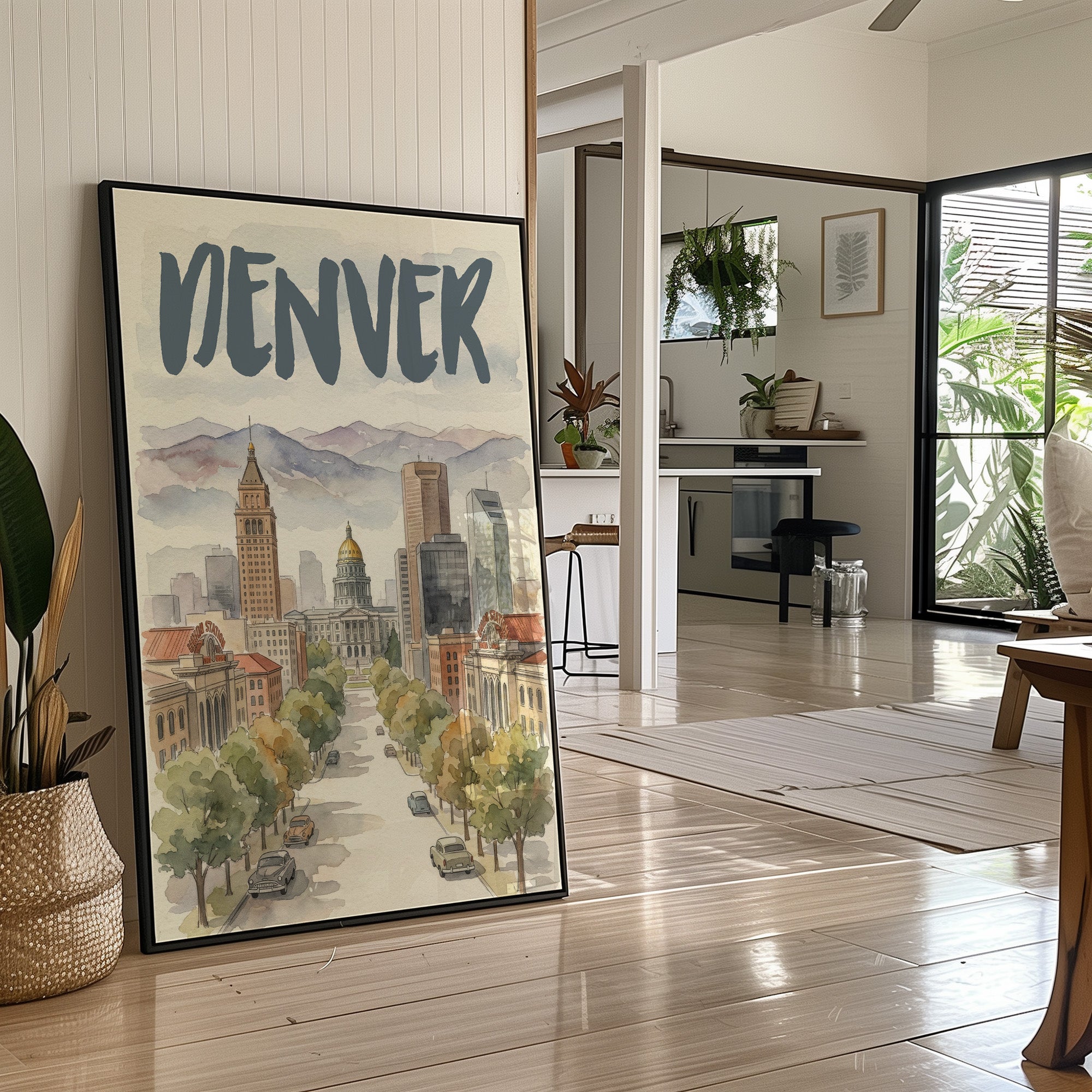 Denver in Watercolor