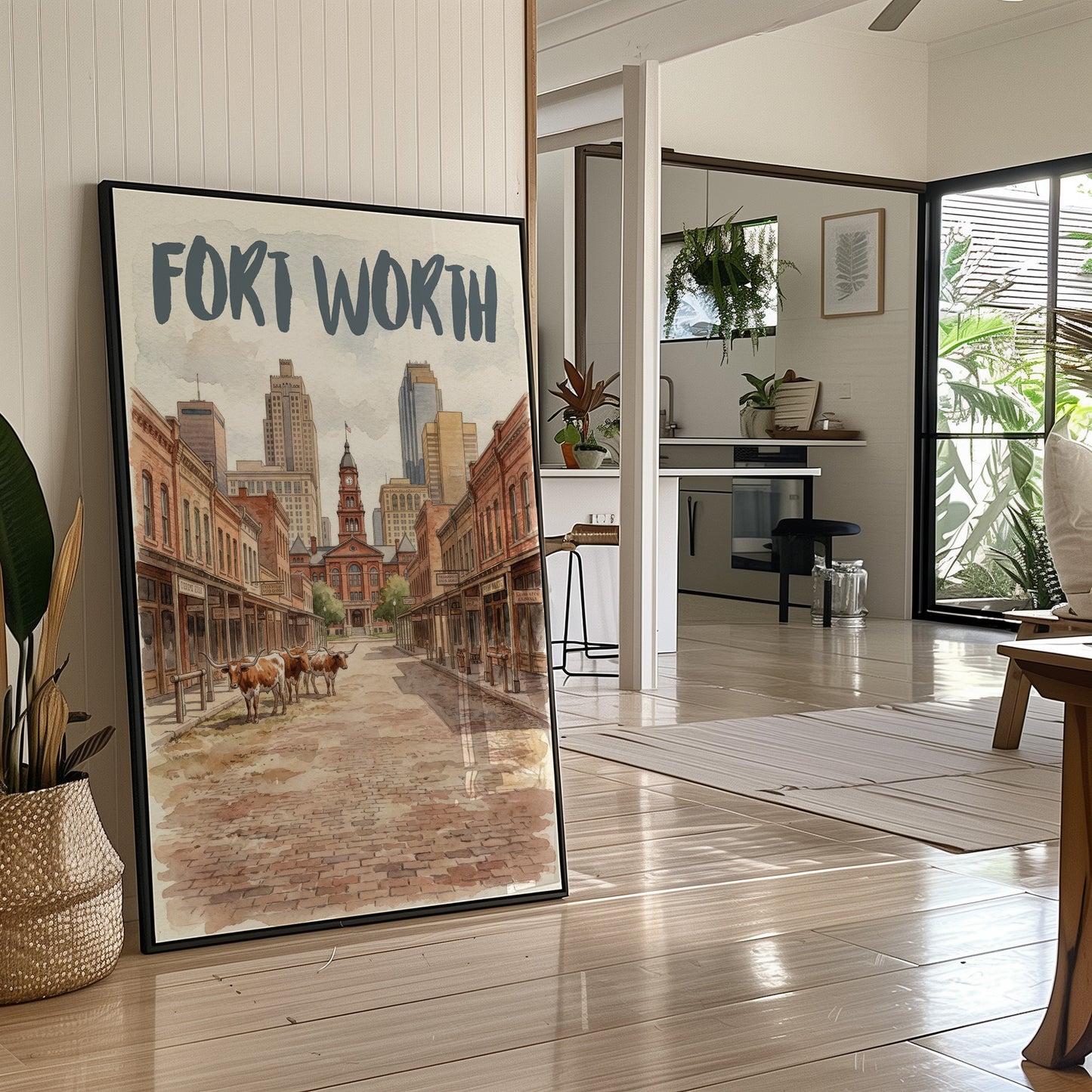 Fort Worth in Watercolor
