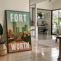 Fort Worth, Riso Print