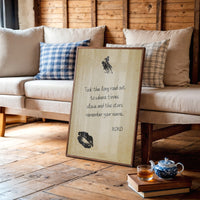 Took the Long Road Out — Cowboy Love Letter Print
