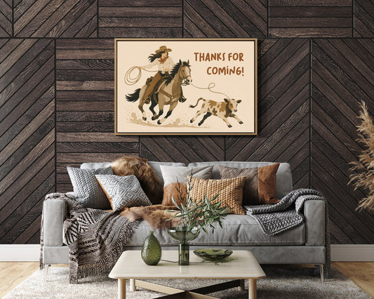 Cowgirl Wrangling Words of Thanks