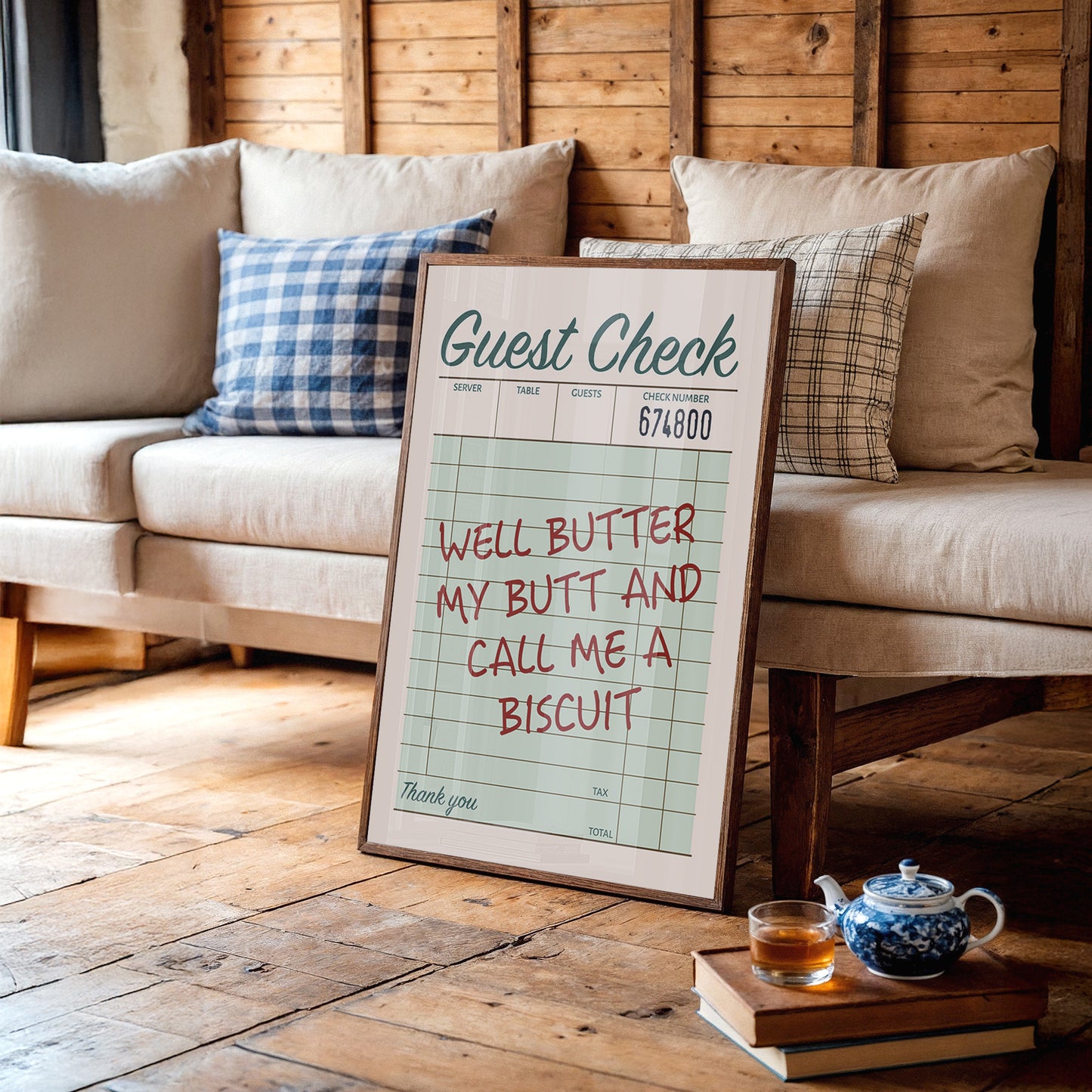 Well Butter My Butt — Sage Diner Receipt Print