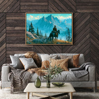 Solitary Ranger in Turquoise Peaks