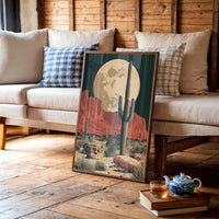 Desert Moon — Red Rock Valley Screenprint