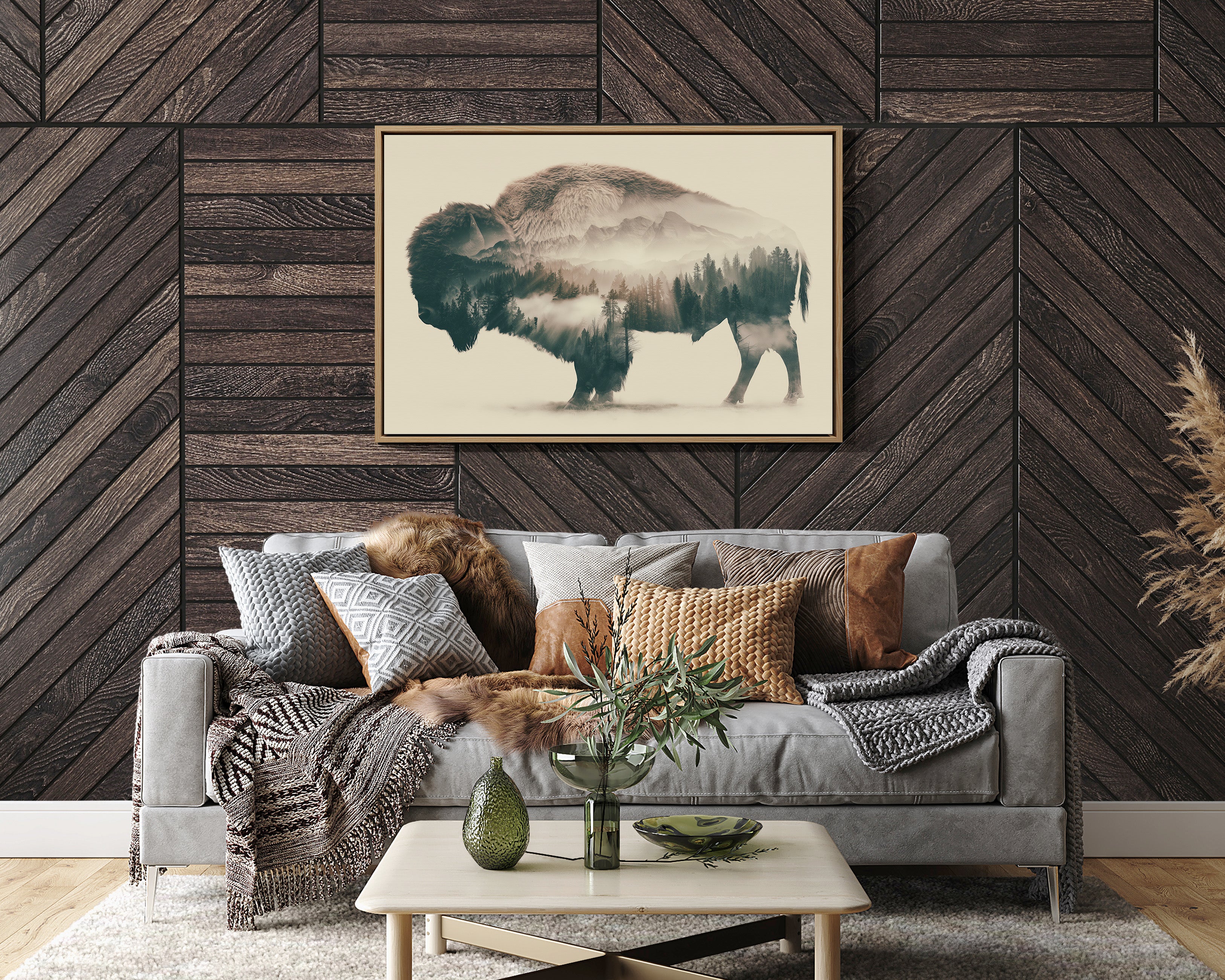 Bison Holds a Forest
