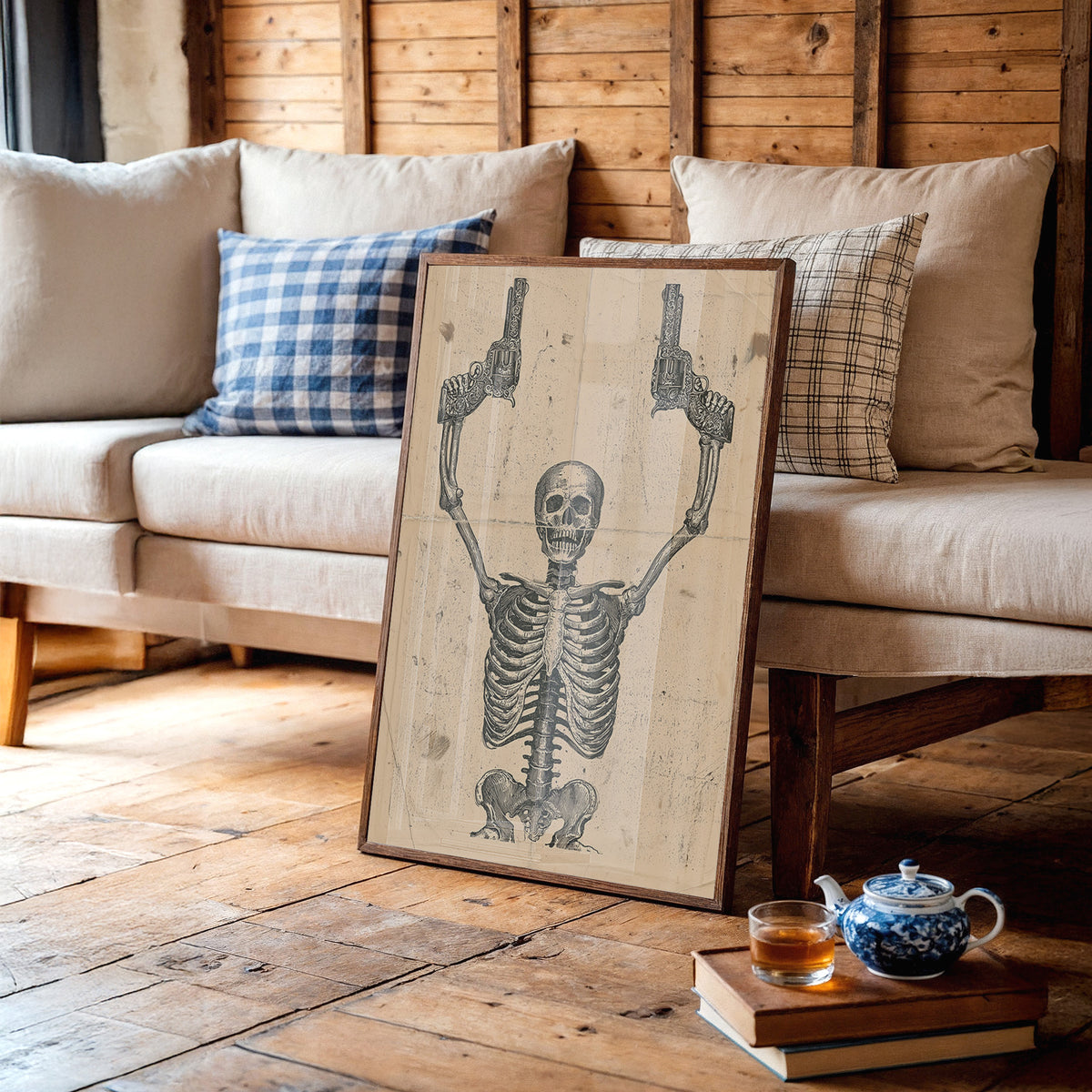 Hands Up: Engraved Skeleton Outlaw