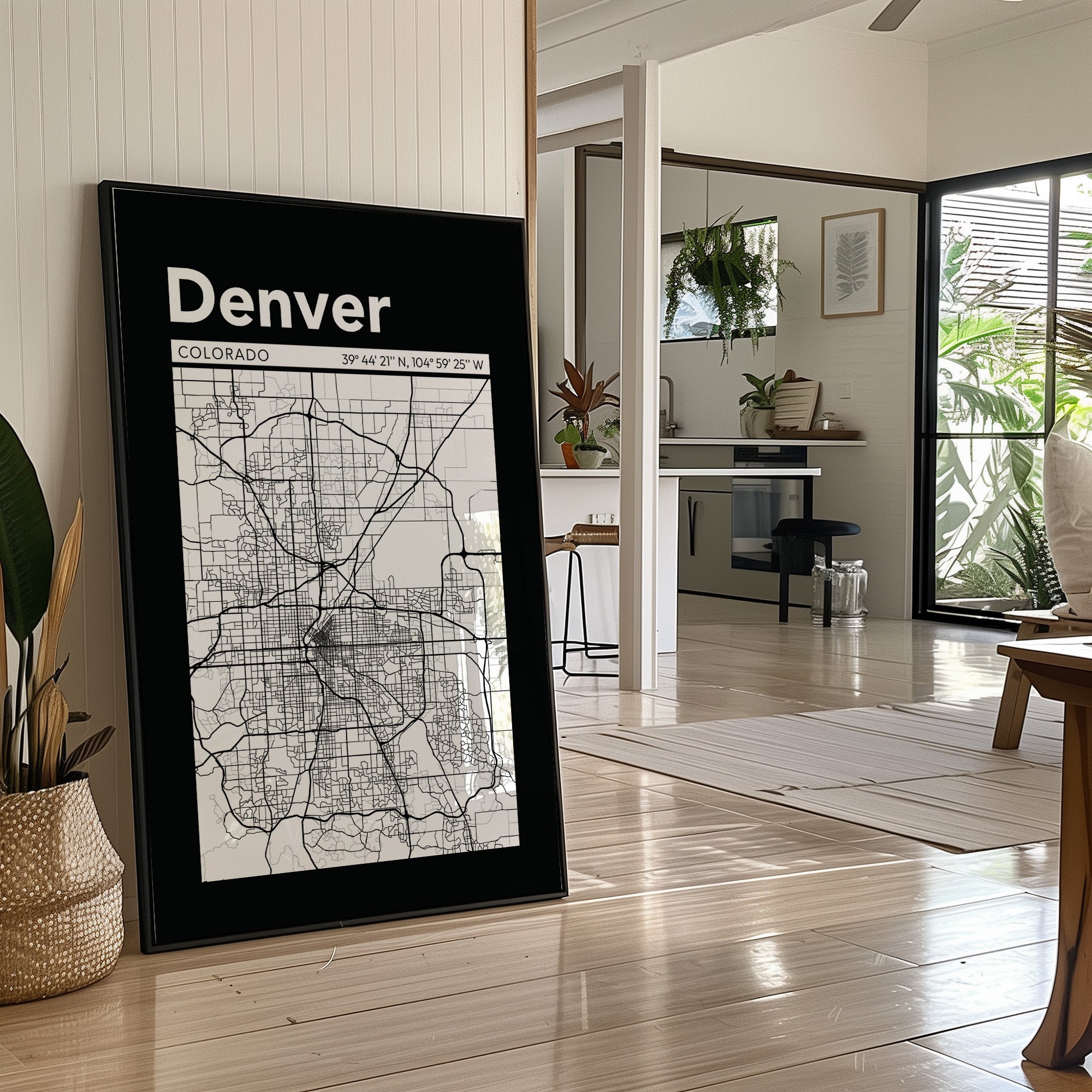 Denver, Mapped in Black