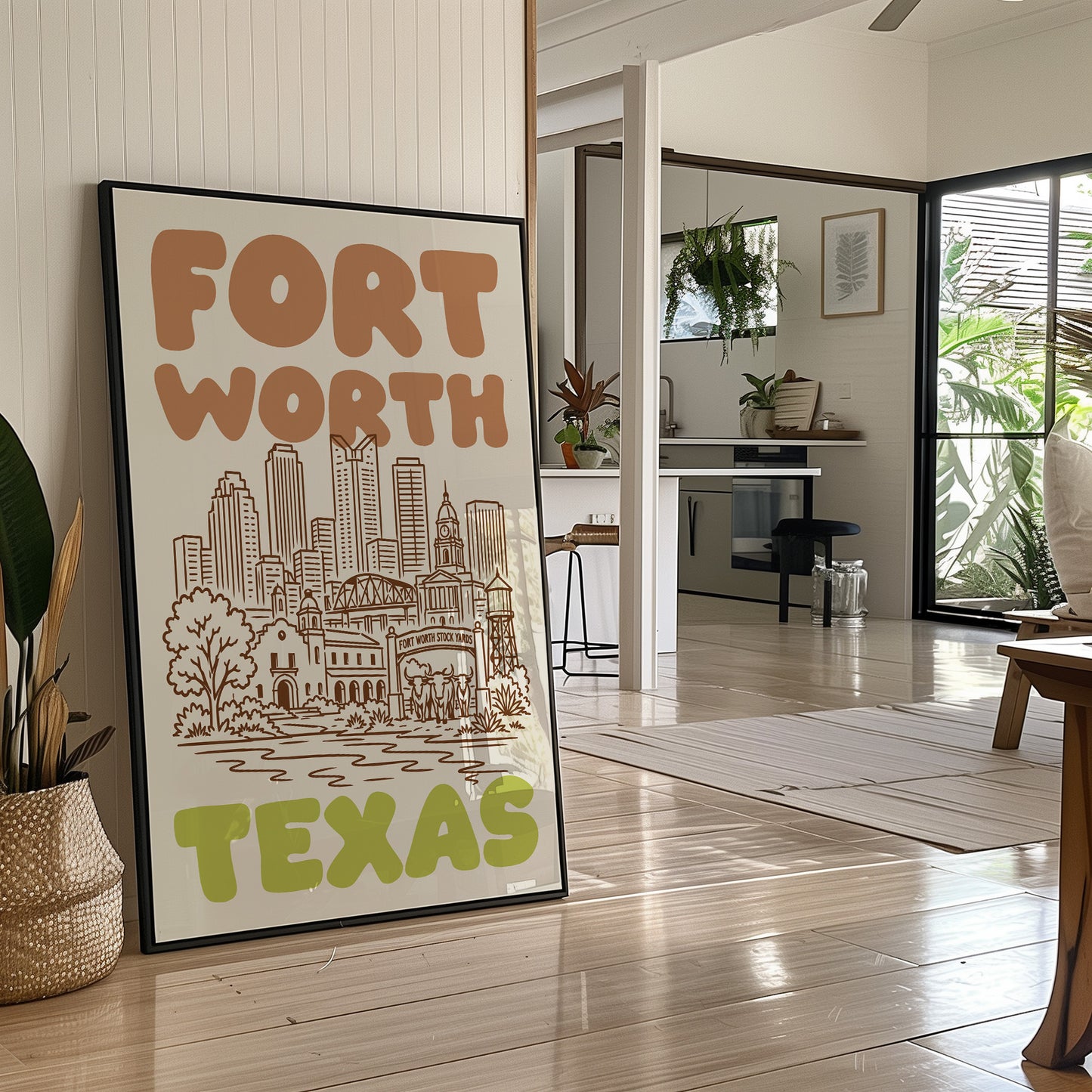 Fort Worth, Bubble Letter Skyline