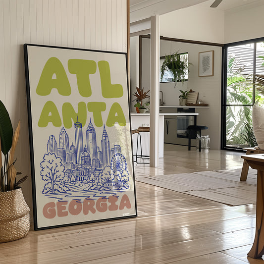 Atlanta, Bubble Letter Skyline