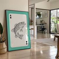 Ace of Bass — Playing Card Wildlife Print