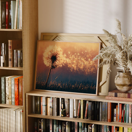 Dandelion Ablaze at Dusk