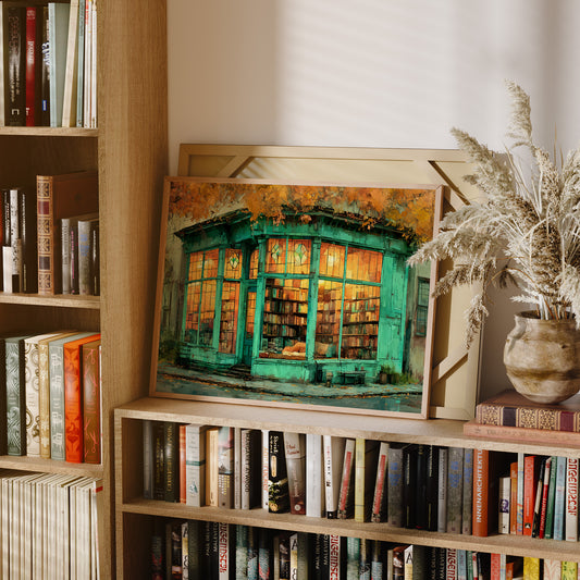 Autumn Bookshop Glow