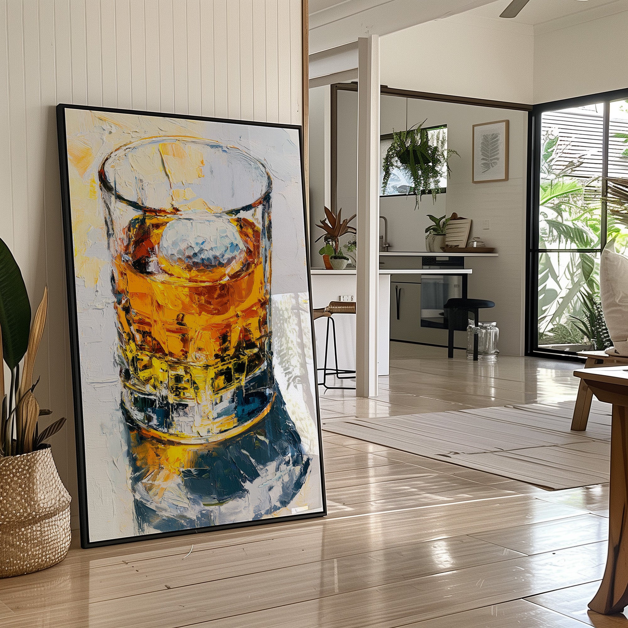 On the Rocks: An Impasto Pour