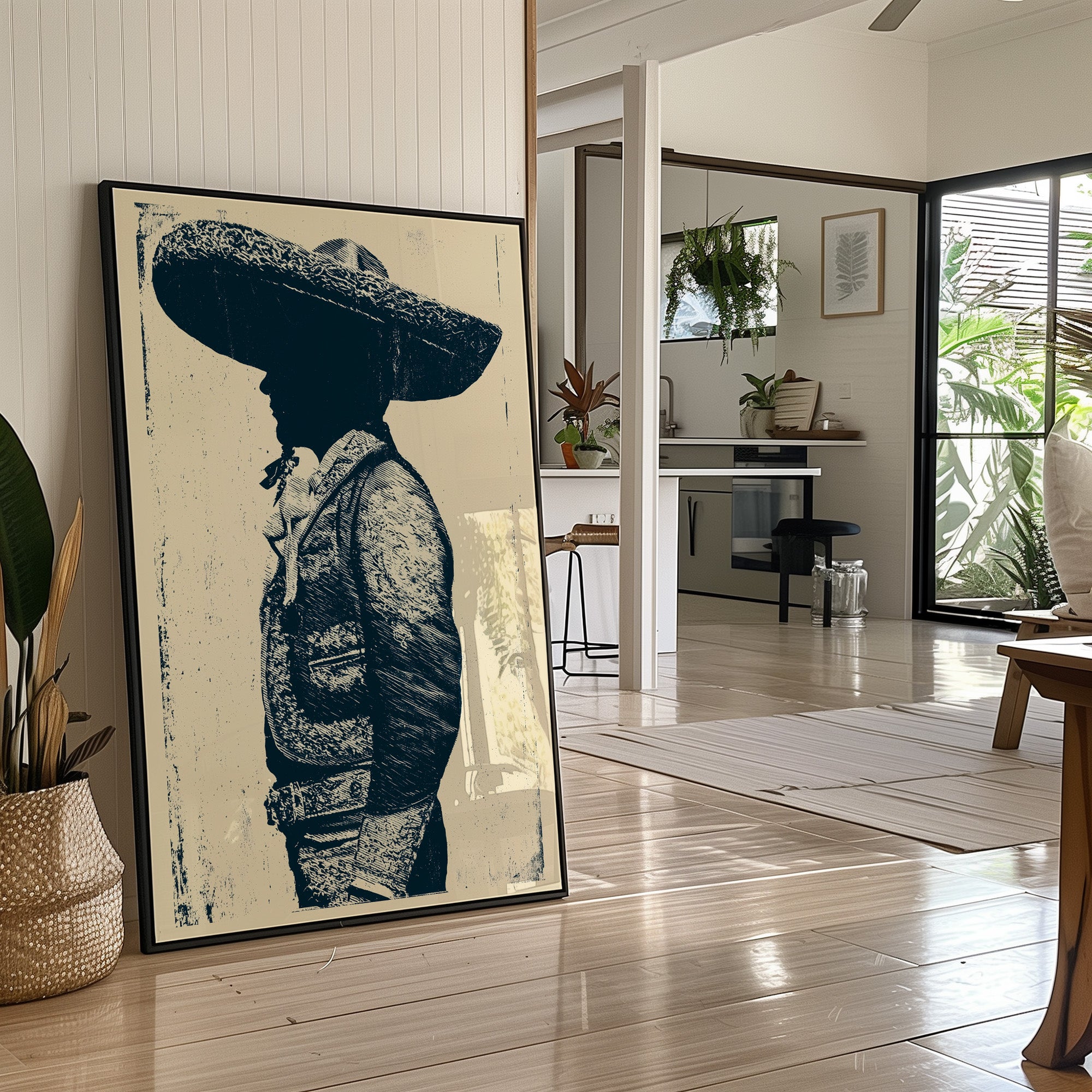 Vaquero in Profile: A Western Silhouette