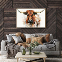 Longhorn in Ink and Rust
