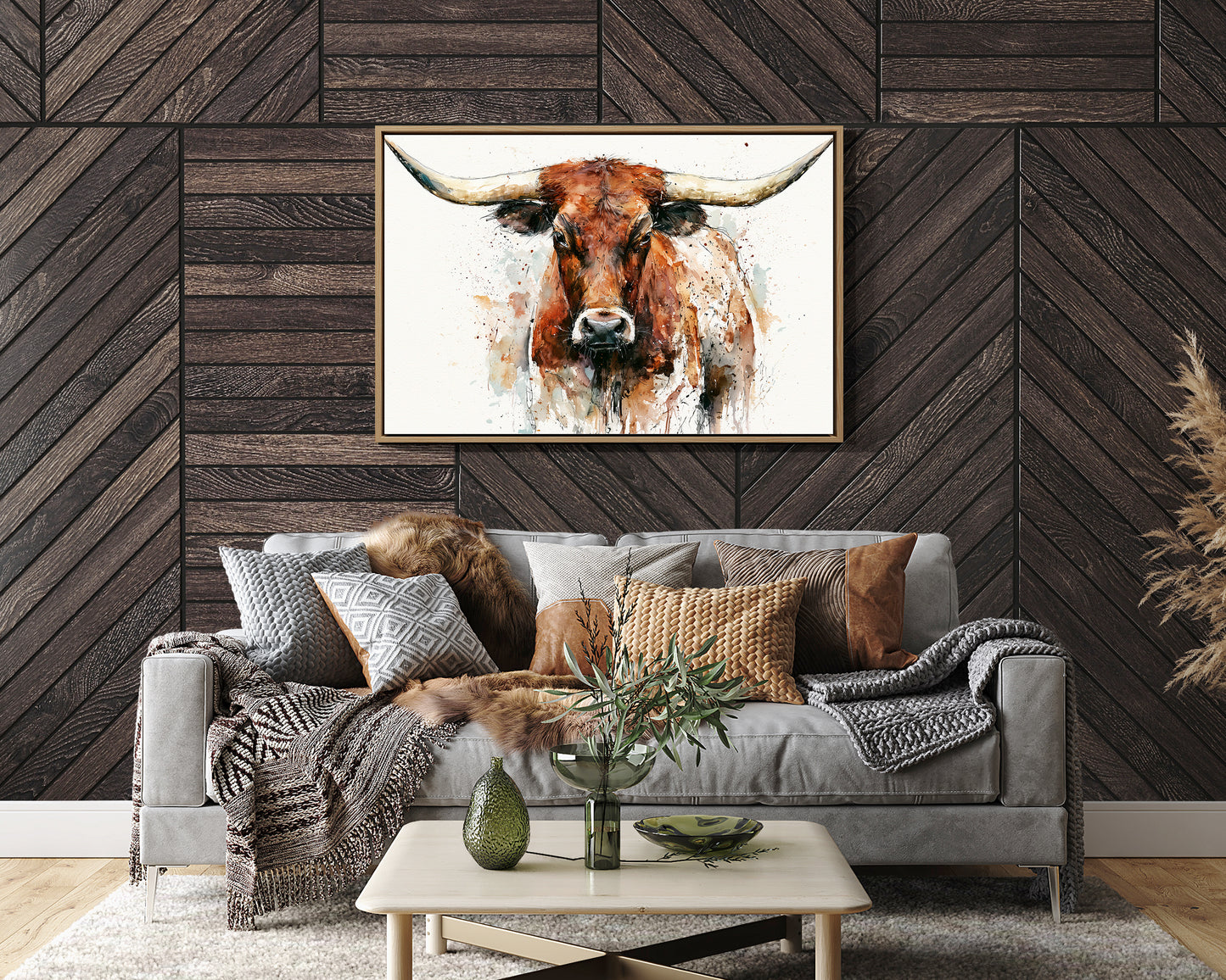 Longhorn in Ink and Rust