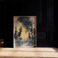 Golden Path Through the Storm Pines