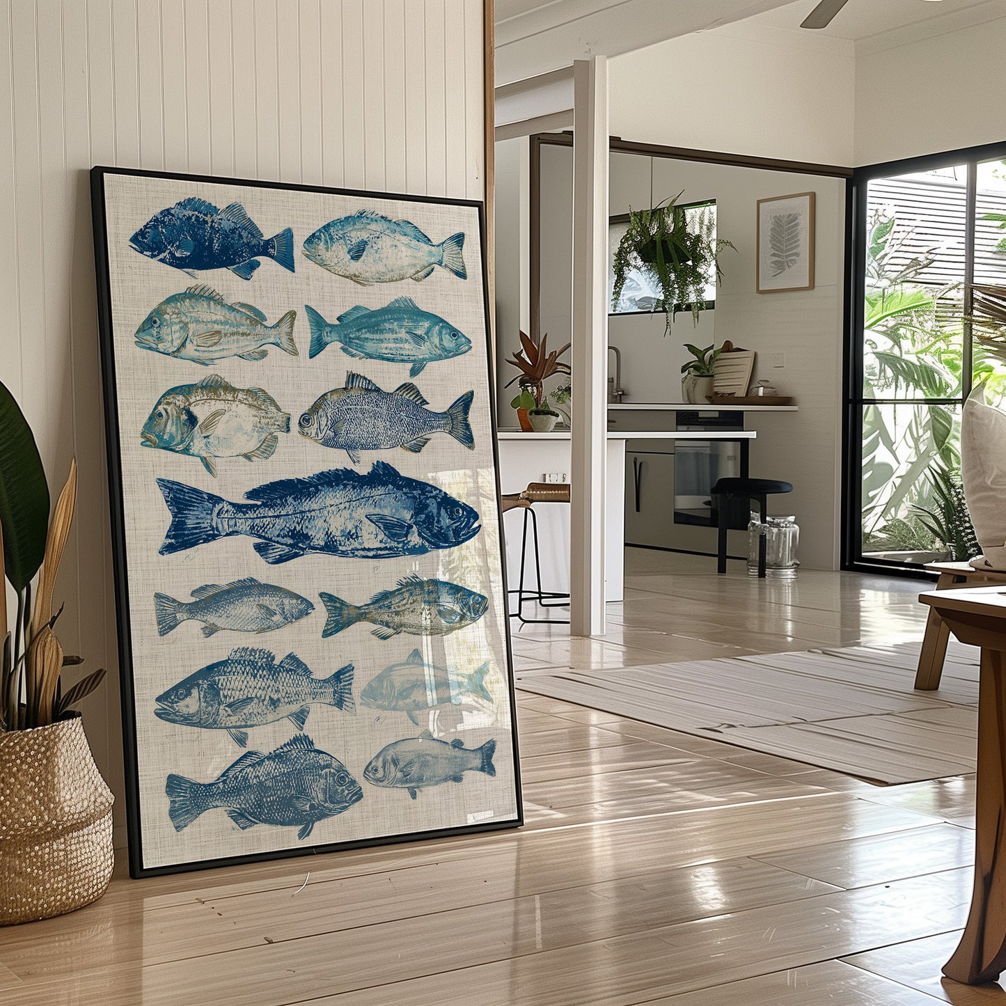 Gyotaku School in Blue
