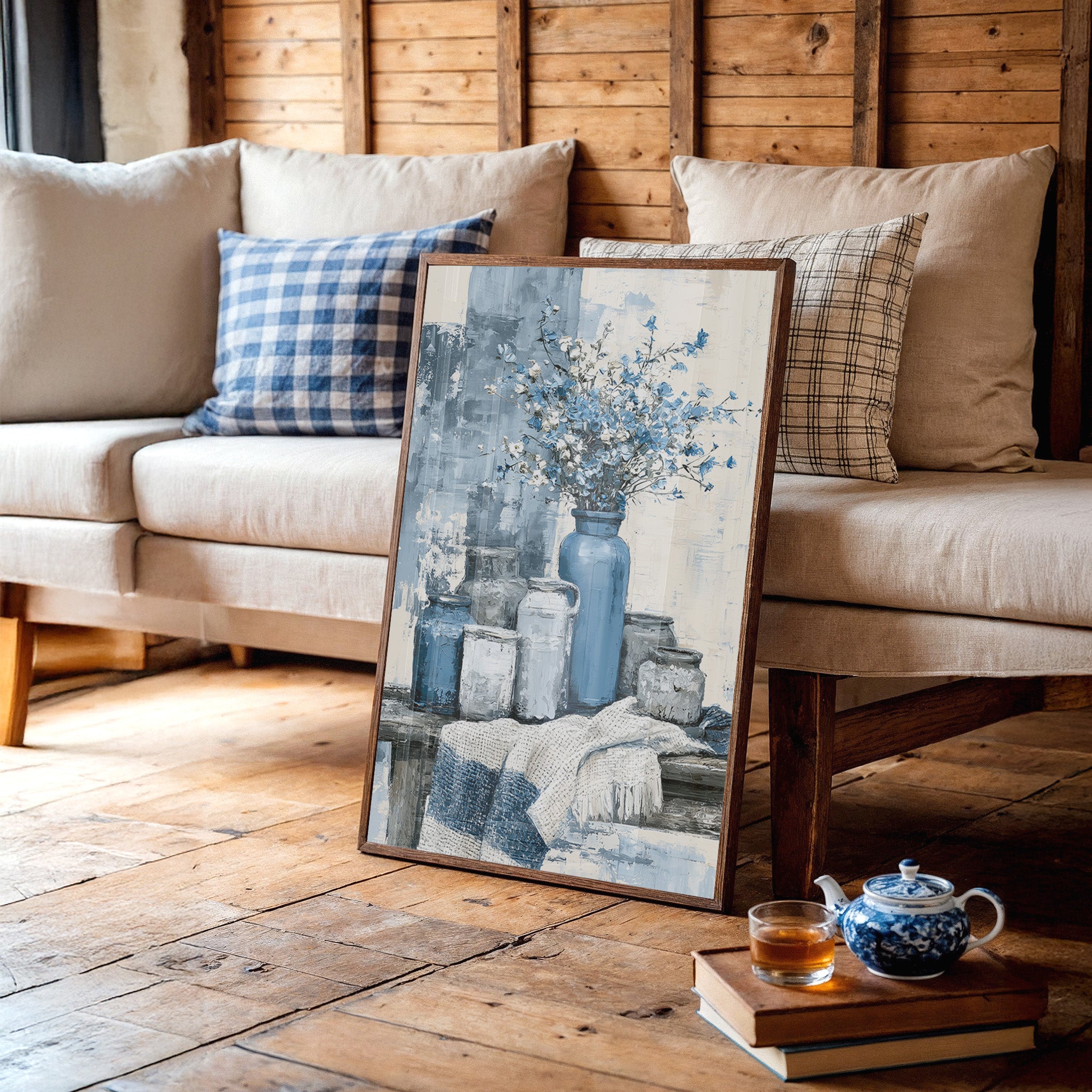 Farmhouse Jars and Wildflower Blues
