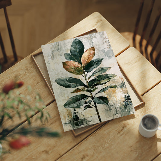 Tall Magnolia Branch, Warm Neutrals