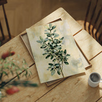 Eucalyptus Sprig on Golden Cream