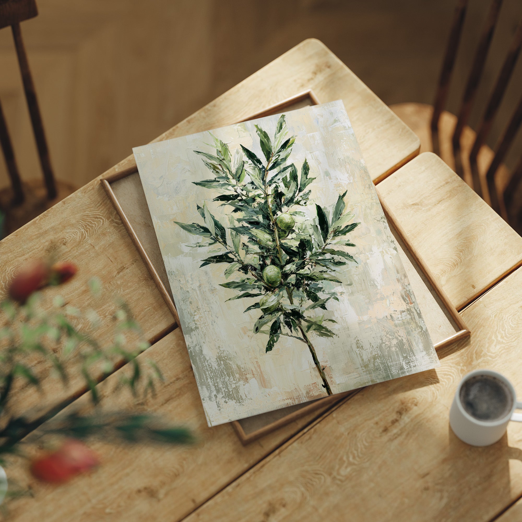 Olive Branch, Fruit and Leaf