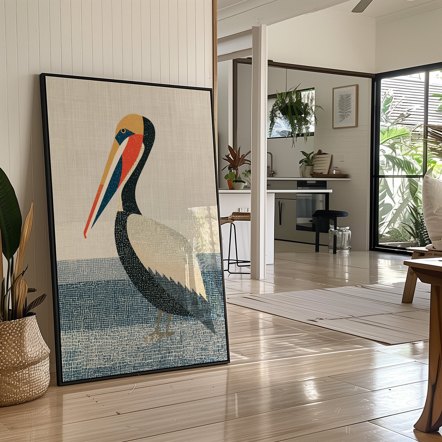 Pelican at Rest, Coastal Weave