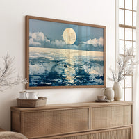 Full Moon in Watercolor
