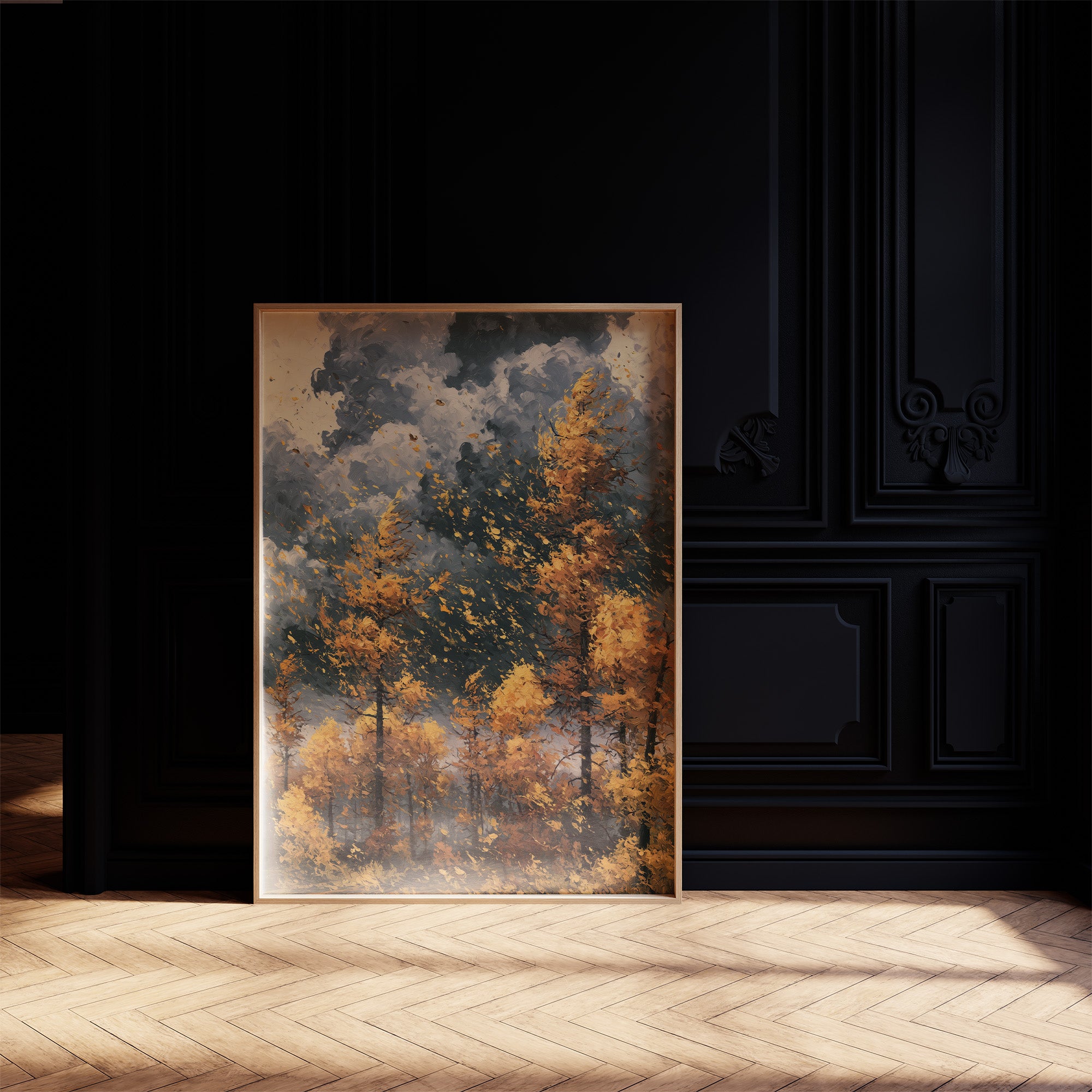 Gold Leaves on a Restless Wind